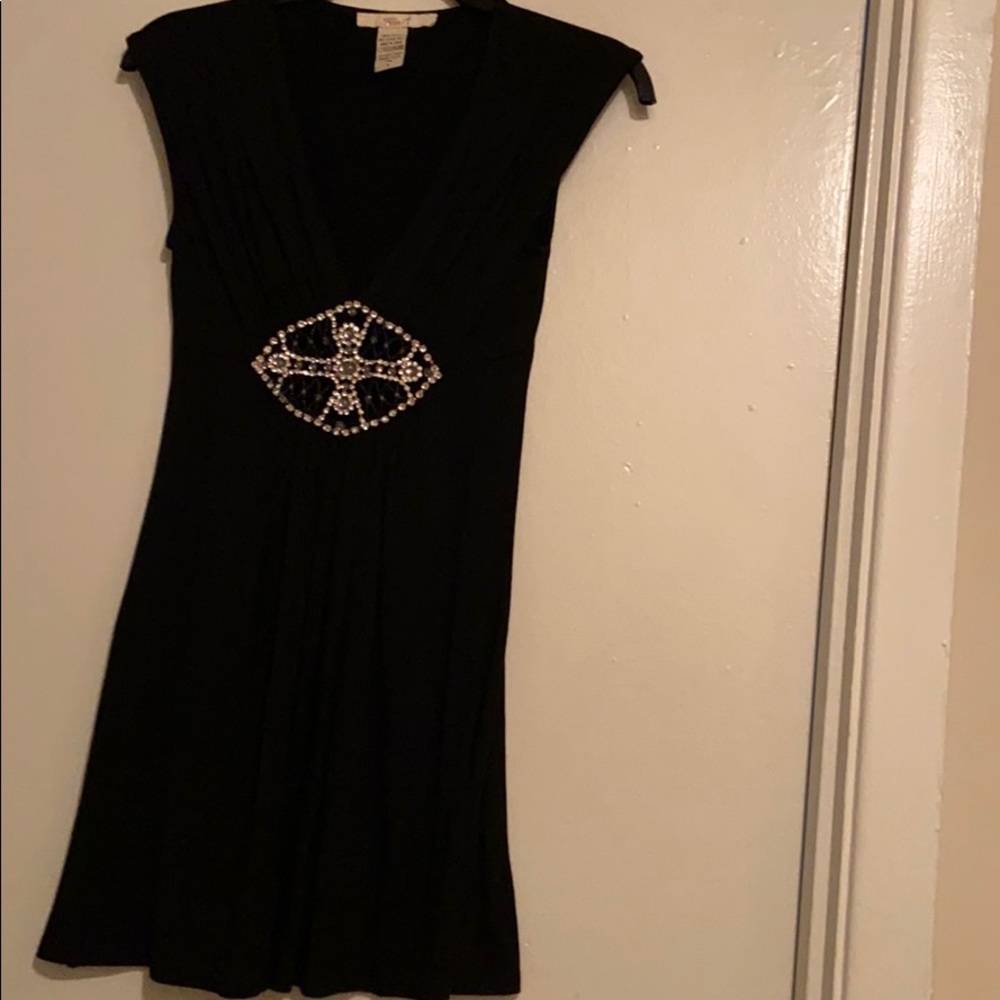 Black blouse with stones